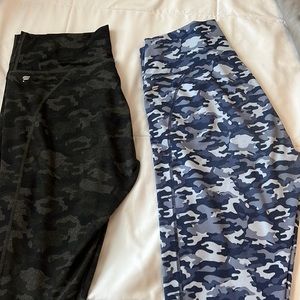 Fabletics leggings (2) both army print.